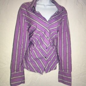 Women's Purple Striped Jacket
